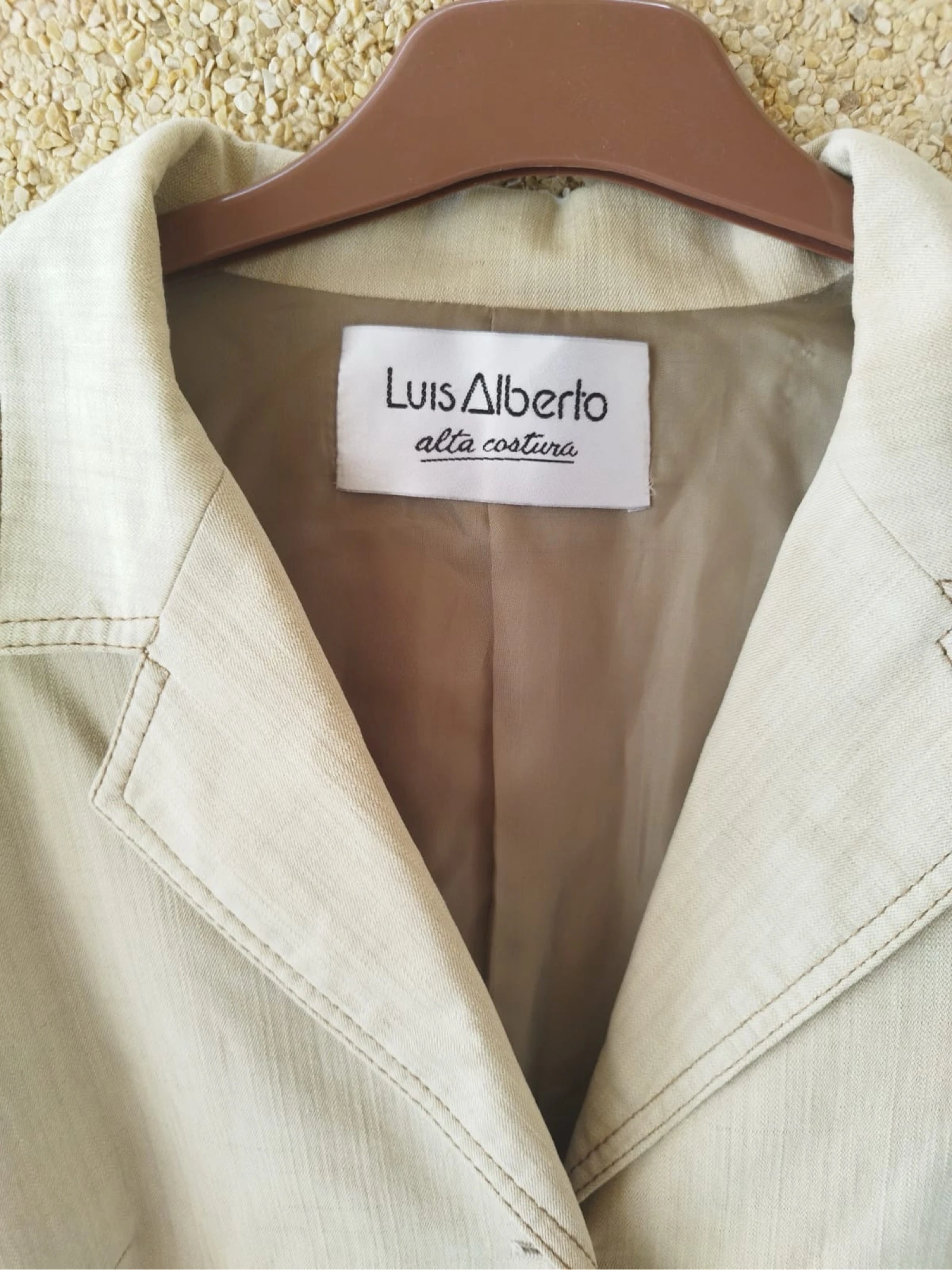 Traje de jaqueta vintage Luis Alberto • Talla 48 Vintage (Revisar medidas) • Bege – photo 3